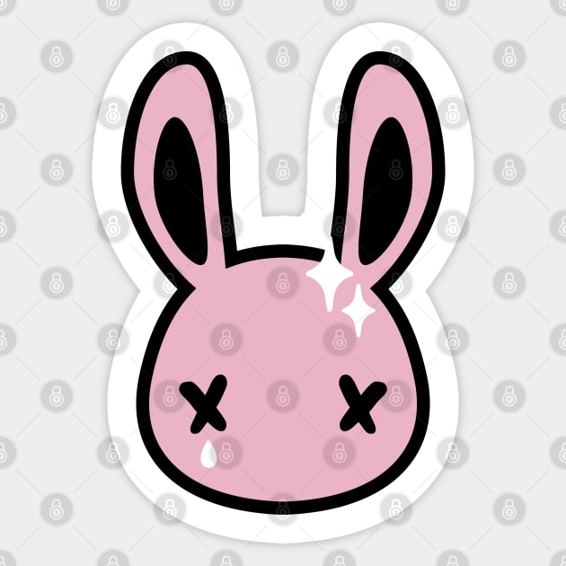 Sad Bunny Sticker by The Craft Coven
